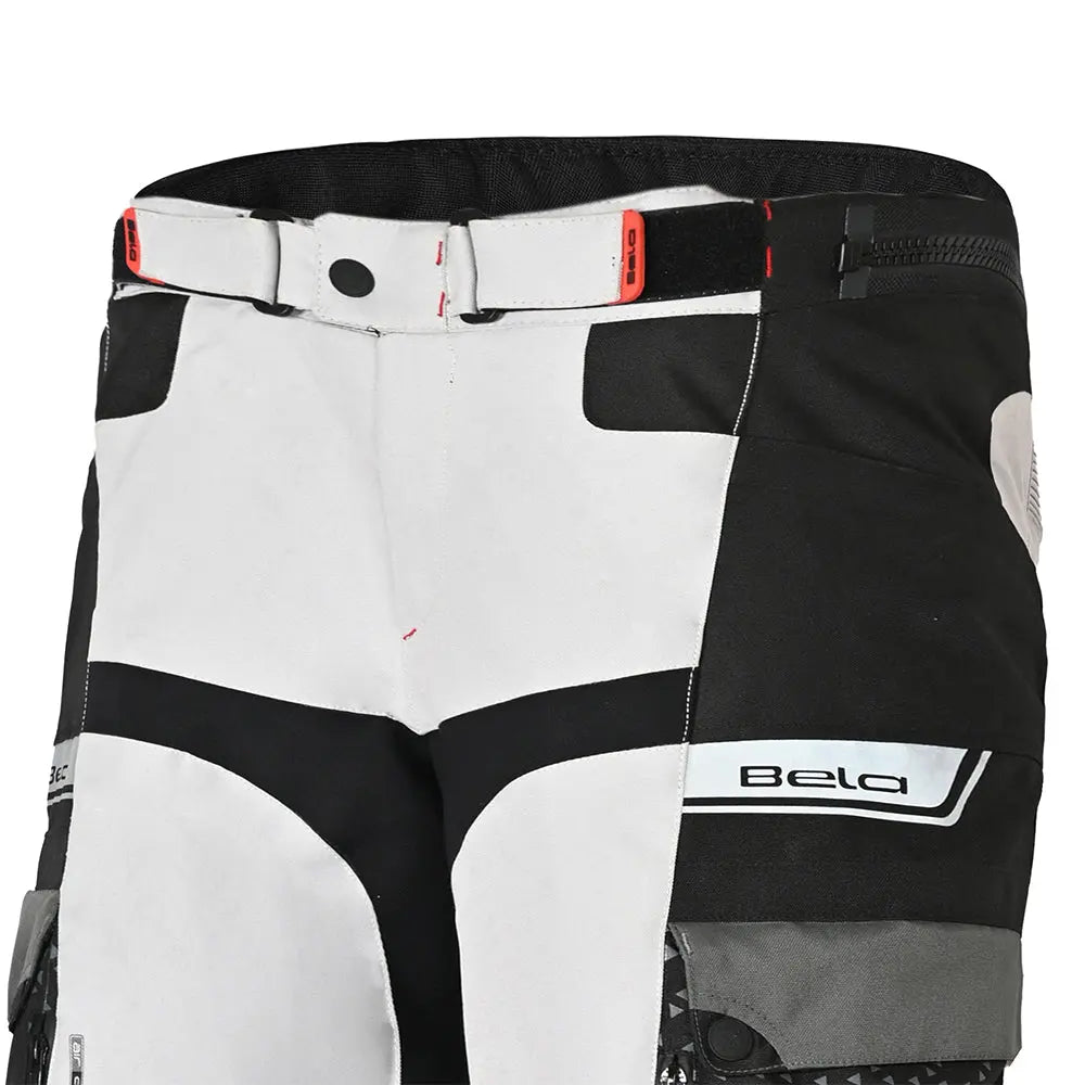 BELA CROSSROAD EXTREME WP PANTALONI UOMO MOTO TESSUTO GHIACCIO GRIGIO GIALLO FLUO 