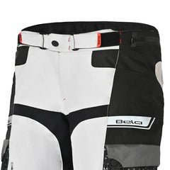 BELA CROSSROAD EXTREME WP PANTALONI UOMO MOTO TESSUTO GHIACCIO GRIGIO GIALLO FLUO 