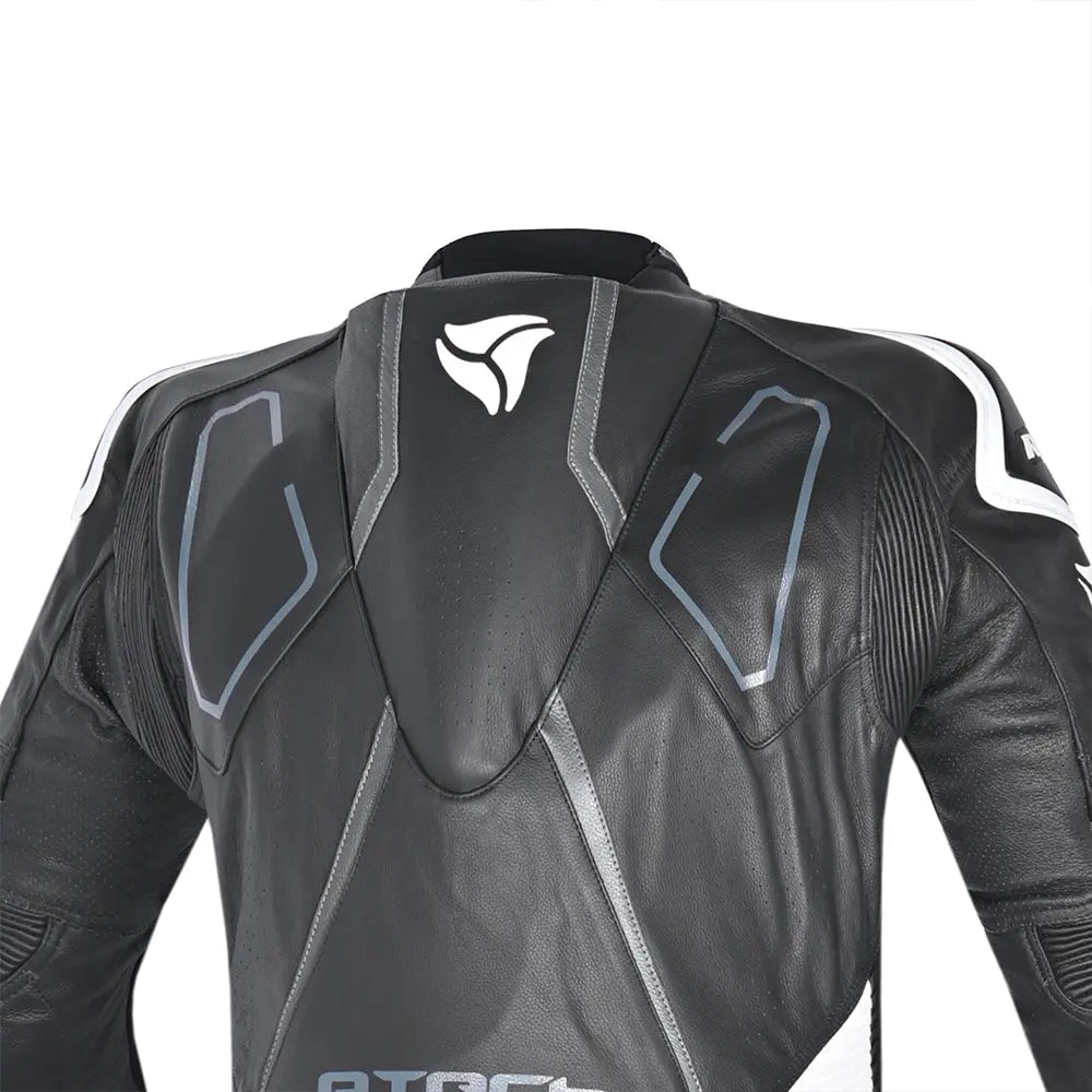 R-Tech Rising Star Kangaroo Mix Tuta Moto Intera Nero/Bianco 