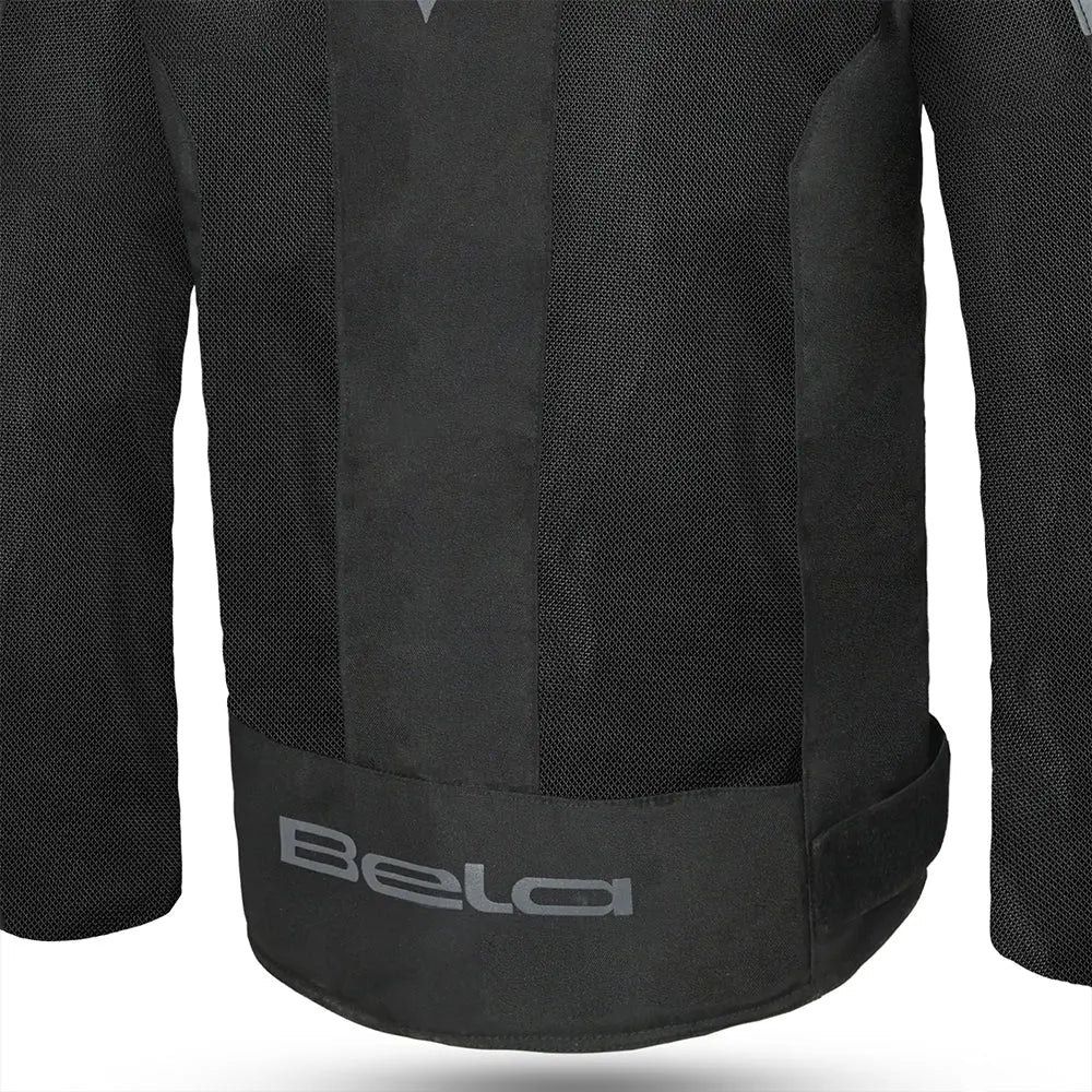 Bela Mesh Pro Estivo traforato  Uomo Nero in tessuto per moto back lower