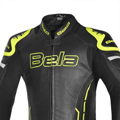Bela Rocket nero Garillio 2PC Tute in Pelle Di Canguro Mix Uomo chest