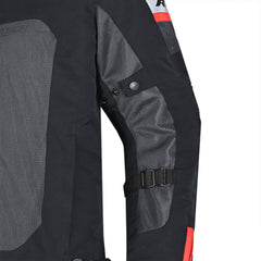 R-TECH SPIRAL MESH CHAQUETA DE MOTO DE HOMBRE TEXTIL  GRIS NEGRO ROJO