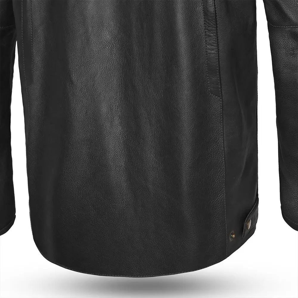 Giacca in pelle BELA Stark 4 stagioni Nero/Gris back