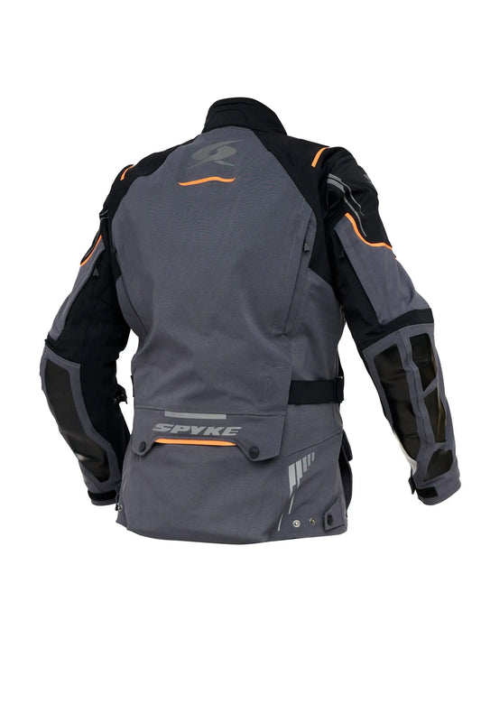 SPYKE - ARTICA DRY TECNO JACKET BLACK/ORANGE/GREY - SECURTEX MOTOR S.L (t/a MaximoMoto)