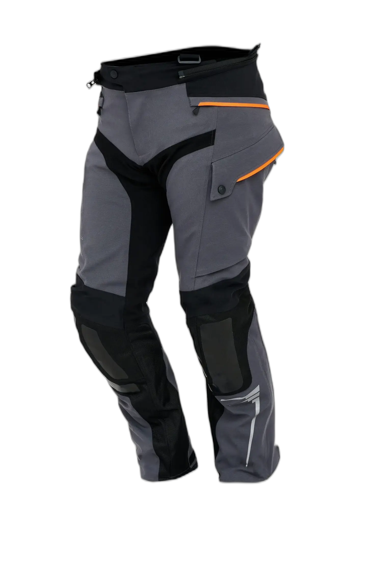 SPYKE ARTICA DRY TECNO Moto Uomo Pantaloni Nero Arancione Grigio 