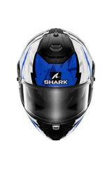 SHARK SPARTAN RS HIBOLT Moto Integrali Caschi Nero Blu Cromo 