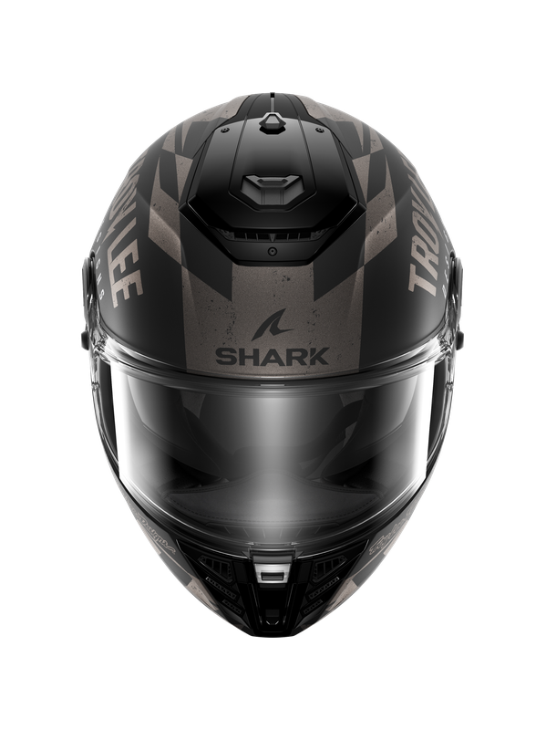 SHARK SPARTAN RS RACESHOP Casco Integral Negro Mate Antracita Plata 