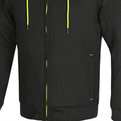 R-TECH – Suspention Felpa con cappuccio con protezione - Nero/Giallo 