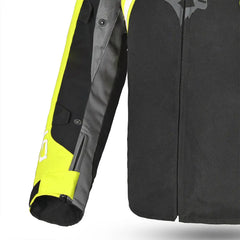 Bela Cordaniel Giacca moto - Nera/Grigio scuro/Fluor giallo arm
