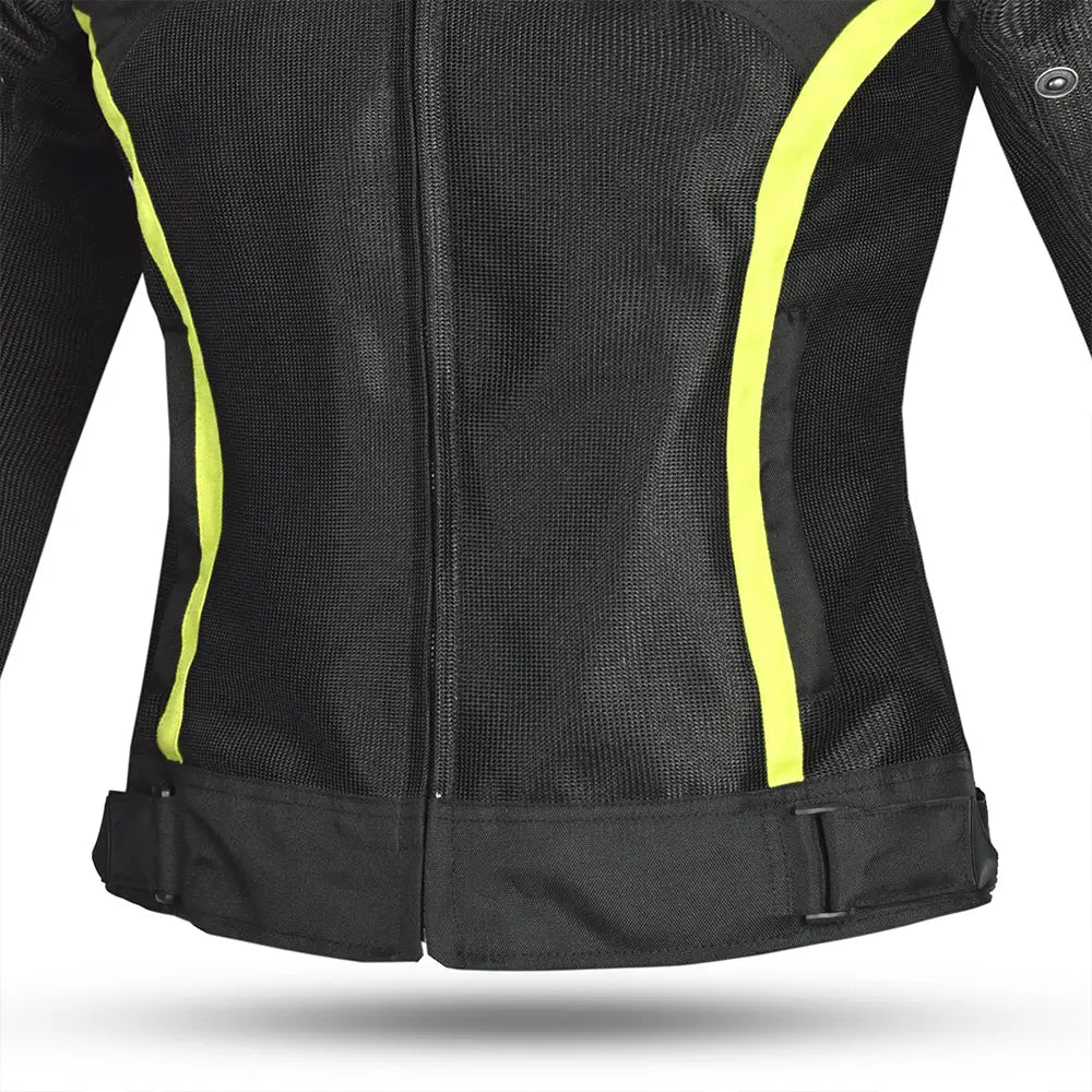 WTR - Mesh Blazer Donna  Giacca per moto  - Nero giallo  Flo 