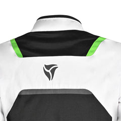 R-TECH SPIRAL MESH CHAQUETA DE MOTO DE HOMBRE TEXTIL  NEGRO BLANCO VERDE