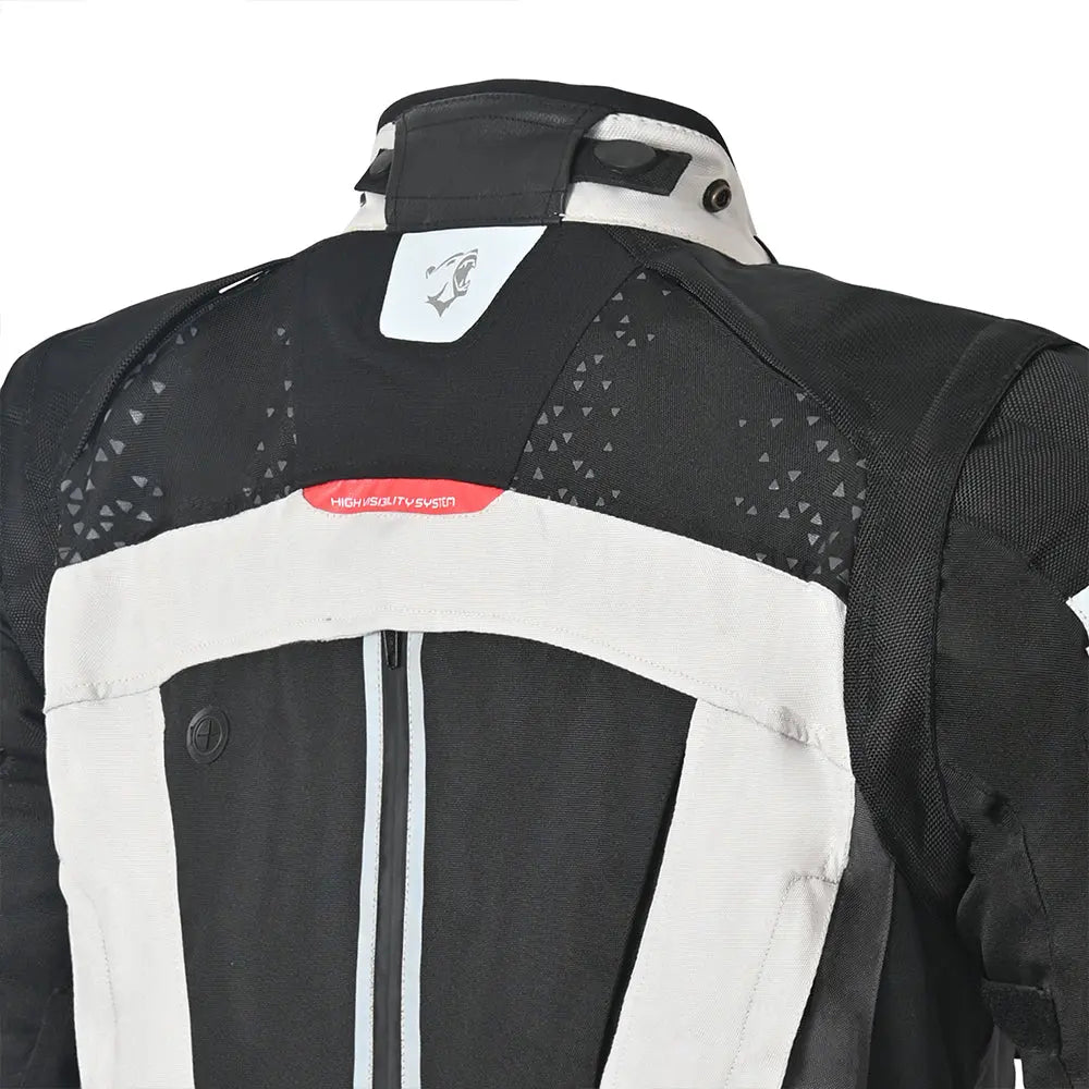 Bela CrossRoad Extreme WP Giacca moto per uomo Ice / Nero / Girgio back hub