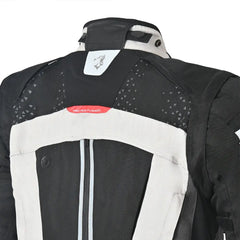 Bela CrossRoad Extreme WP Giacca moto per uomo Ice / Nero / Girgio back hub