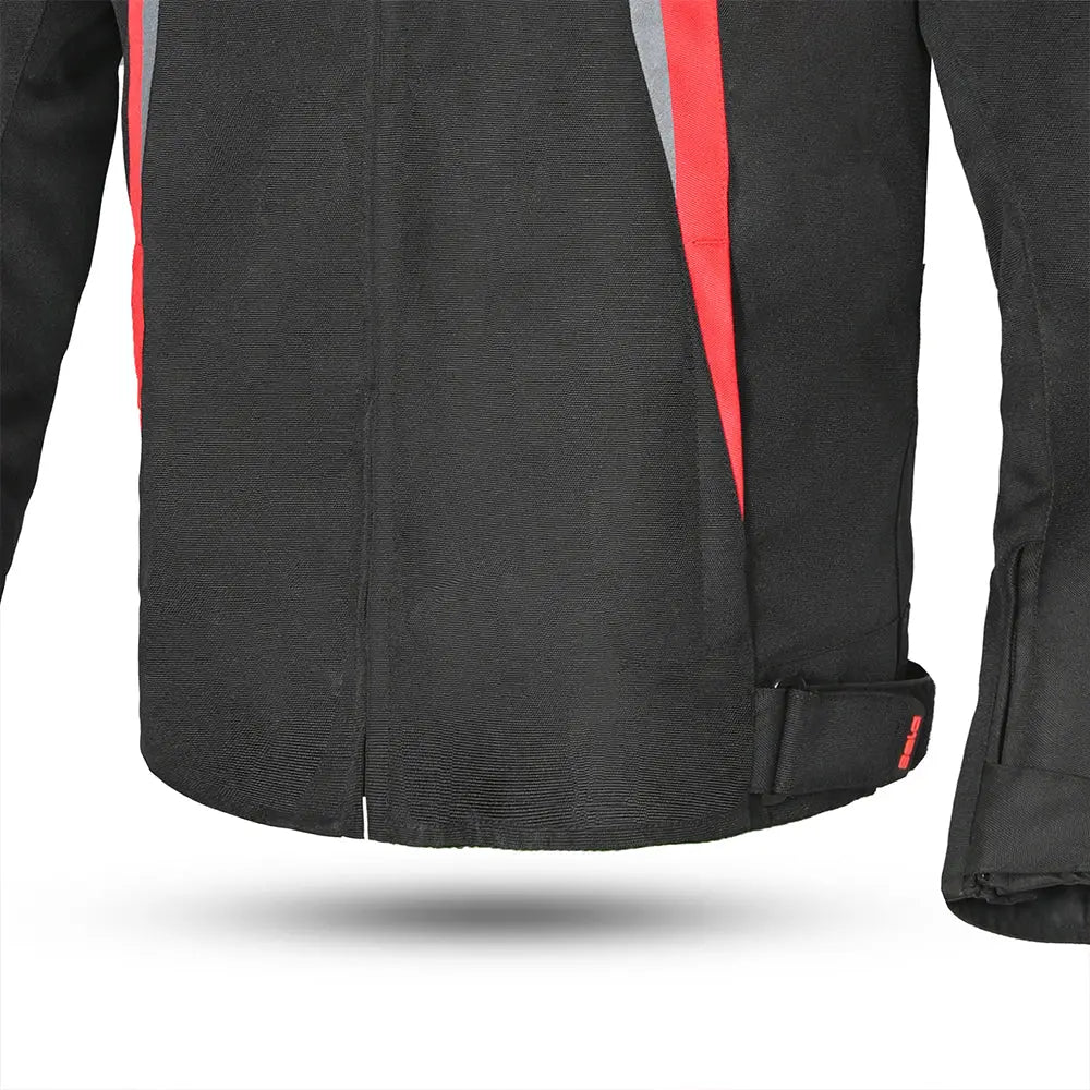 Bela Bradley Rosso Giacca Tessile da Moto zip