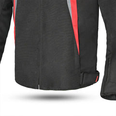 Bela Bradley Rosso Giacca Tessile da Moto zip