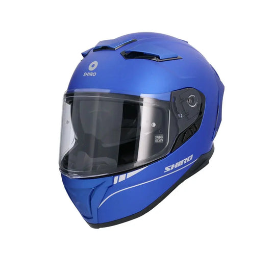 SHIRO FF939 Alpha Moto Integrali Caschi Opaco Blu 