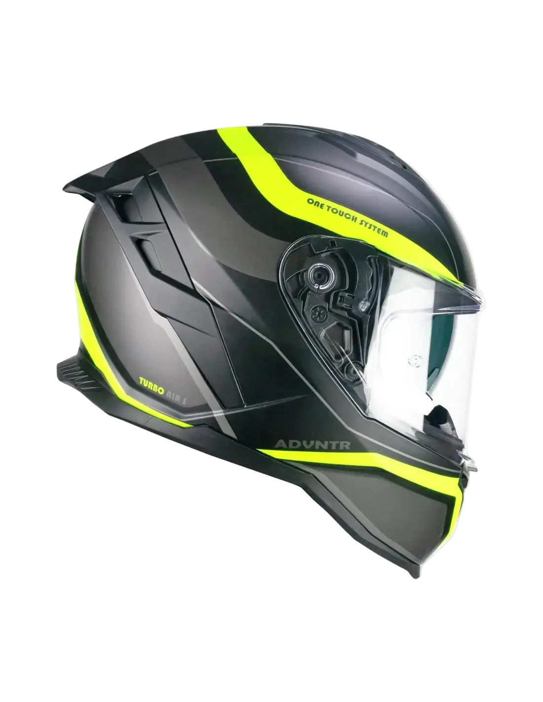 CGM 363X SHOT RUN Moto Integrali Caschi Nero Giallo Fluo Opaco 