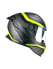 CGM 363X SHOT RUN Moto Integrali Caschi Nero Giallo Fluo Opaco 