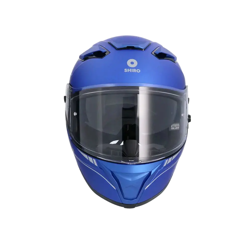 SHIRO FF939 Alpha Moto Integrali Caschi Opaco Blu 