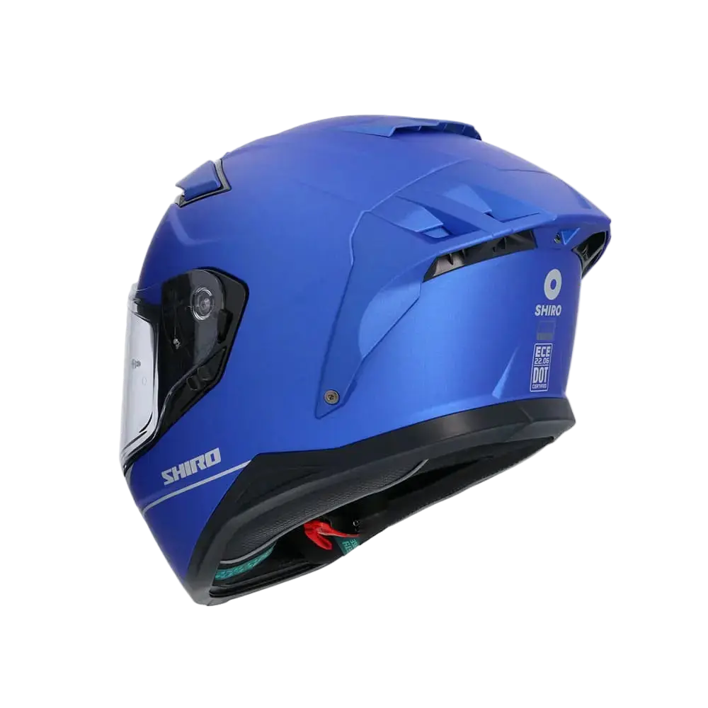 SHIRO FF939 Alpha Moto Integrali Caschi Opaco Blu 