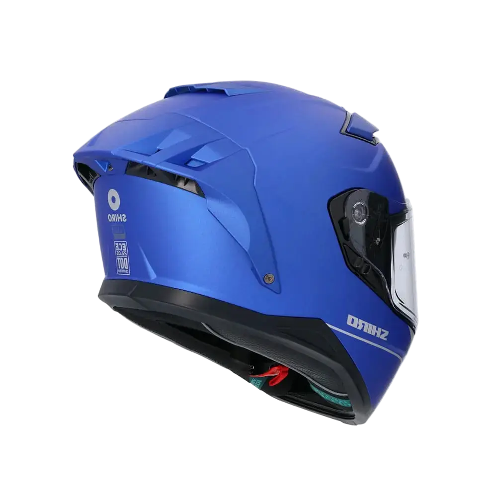 SHIRO FF939 Alpha Moto Integrali Caschi Opaco Blu 
