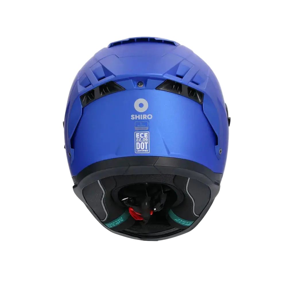 SHIRO FF939 Alpha Moto Integrali Caschi Opaco Blu 