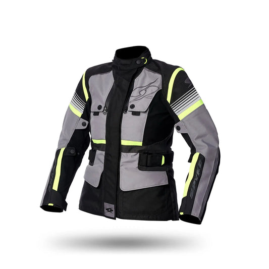 SPYKE Equator Dry Techno Lady Jacket Gris/Antra/Yellow - SECURTEX MOTOR S.L (t/a MaximoMoto)