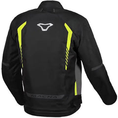 Macna Tazar chaqueta textil impermeable Black/grey/neon yellow - SECURTEX MOTOR S.L (t/a MaximoMoto)