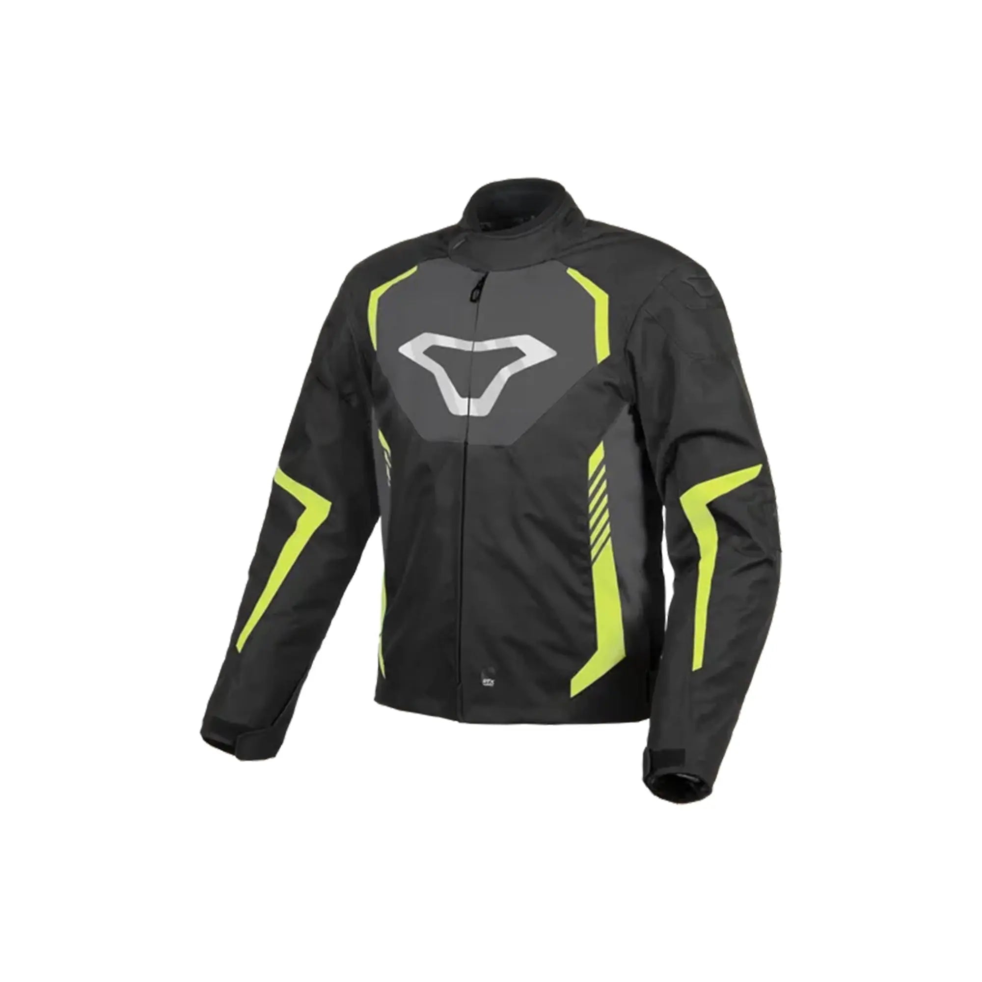 Macna Tazar chaqueta textil impermeable Black/grey/neon yellow - SECURTEX MOTOR S.L (t/a MaximoMoto)