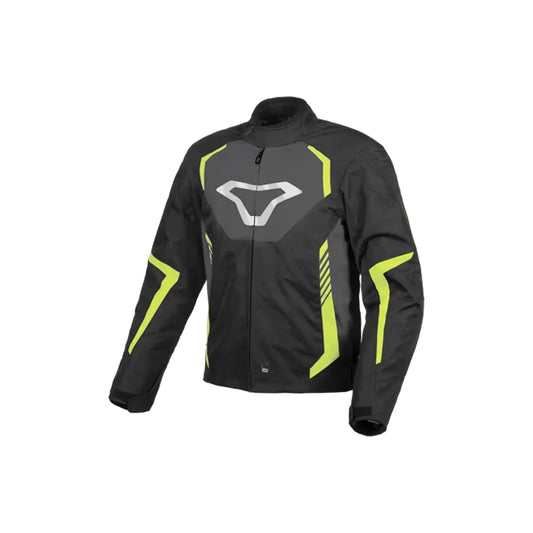 Macna Tazar chaqueta textil impermeable Black/grey/neon yellow - SECURTEX MOTOR S.L (t/a MaximoMoto)