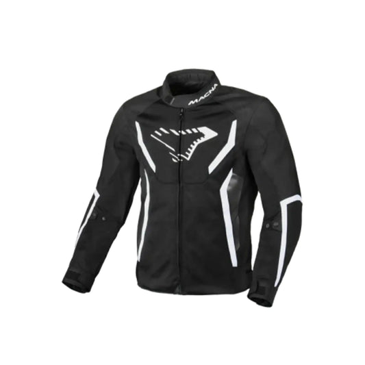 MACNA GRISCO Hombre Moto Textil Chaqueta Blanco Negro – Yamoto.it