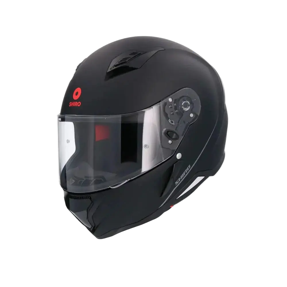 SHIRO SH-890 HUNTER Moto Integrali Caschi Opaco Nero 
