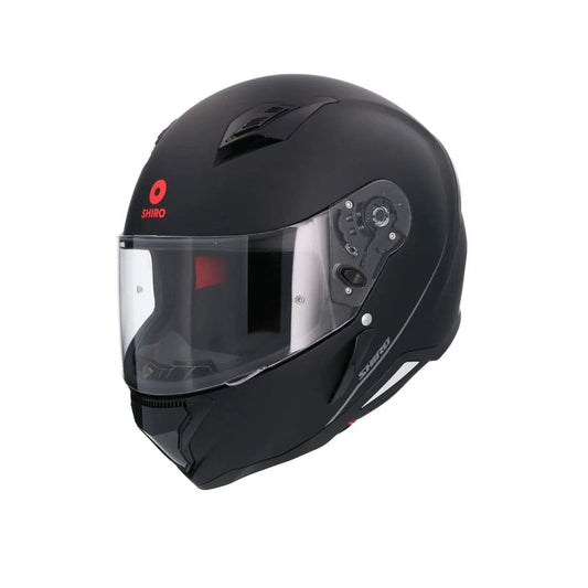 SHIRO SH-890 HUNTER MOTO INTEGRALI CASCHI OPACO NERO 