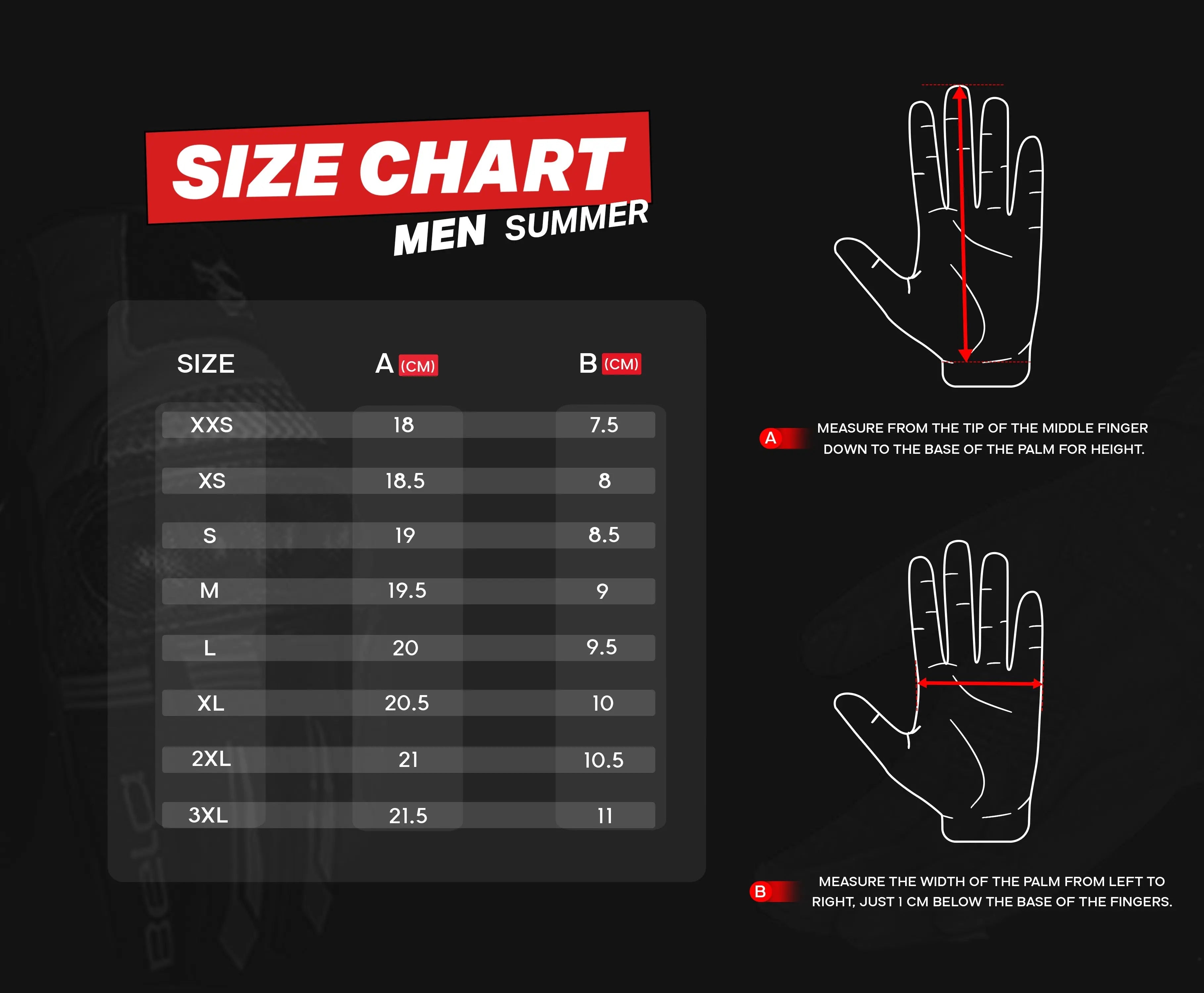 BELA - Guante Textil Star Man Rojo/Negro