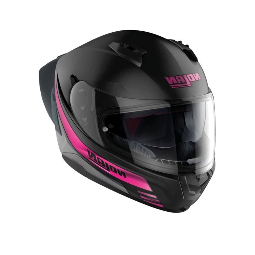 NOLAN N60-6 SPORT OUTSET 023 MOTO INTEGRALI CASCHI NERO FUCSIA