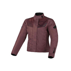 MACNA Dromica Mujer Textil Moto Impermeable Chaqueta Rojo oscuro