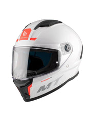 MT Stinger 2 Solid A0 blanco perlado brillante Cascos integrales - CASCO
