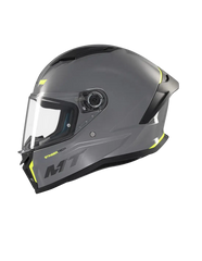 MT STINGER 2 SOLID A12 Grigio Lucido Moto Integrale Caschi 