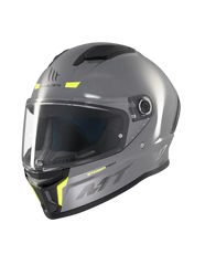 MT STINGER 2 SOLID A12 Grigio Lucido Moto Integrale Caschi 
