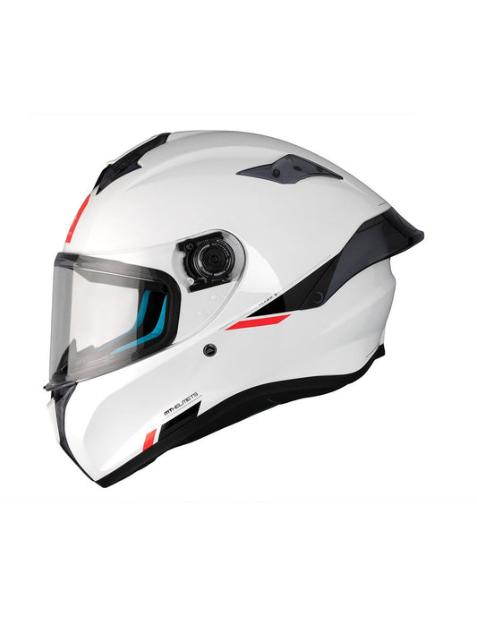 MT TARGO S SOLID A0 Caschi sportivo integrale da moto unisex bianco perla – Yamoto.it