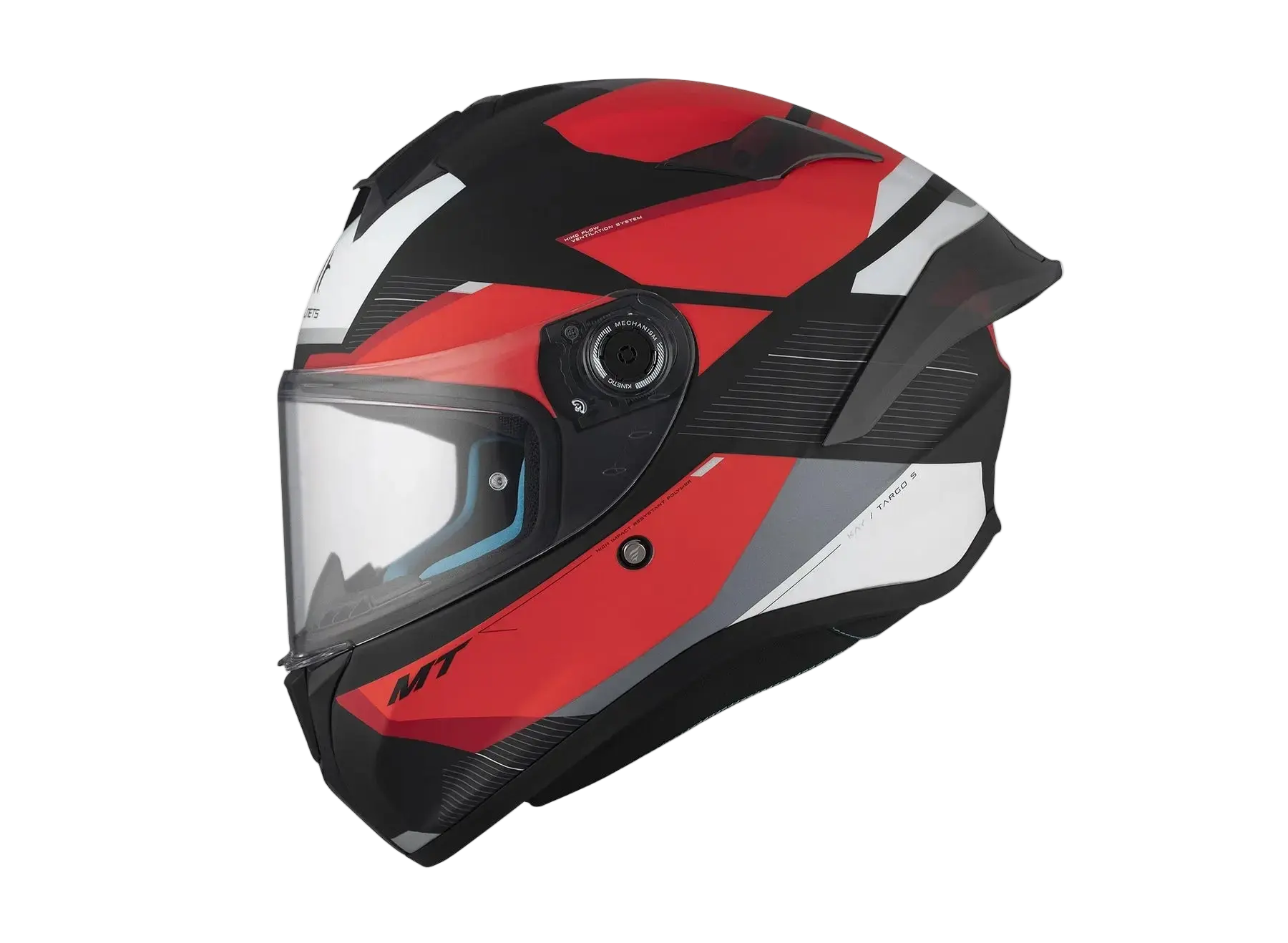 MT Targo S Kay B5 Sportivo Turismo moto Integrali Caschi Opaco Rosso 