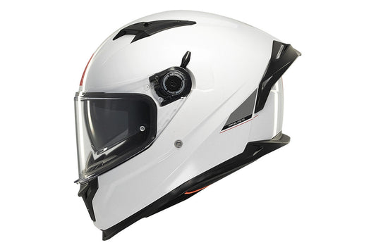 MT BRAKER SV SOLID A0 Caschi integrale da moto bianco perla lucido – Yamoto.it