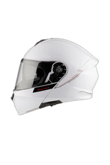 Mt Genesis Sv Solid A0 Blanco lucida Moto Modulare Caschi 