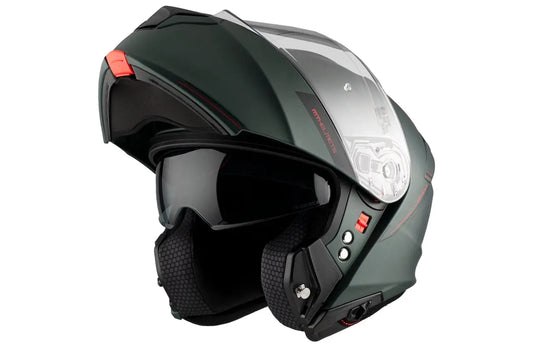 MT GENESIS SV SOLID A6 VERDE MATE Cascos de aventura
