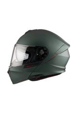 MT GENESIS SV SOLID A6 Integrale Moto Modulare Caschi Verde Opaco 