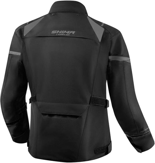 SHIMA RUNNER TEXTILE MEN JACKET BLK - SECURTEX MOTOR S.L (t/a MaximoMoto)