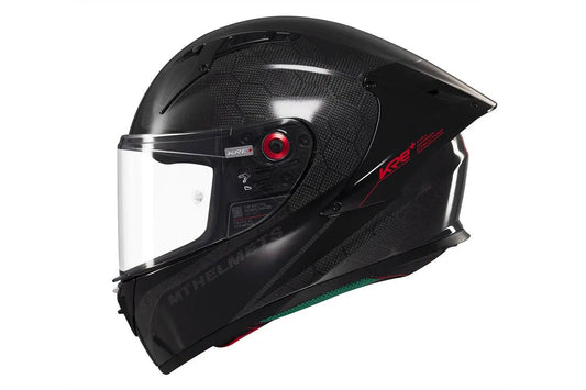 MT KRE+ S Solid A11 de carbono brillante Casco integral para moto