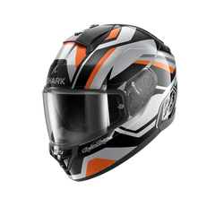 SHARK RIDILL 2 APEX ARGENTO Integrali Caschi Nero Arancione 