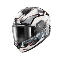 SHARK RIDILL 2 MATRIX Camo Moto Integrali Caschi Bianco Argento Rosso 
