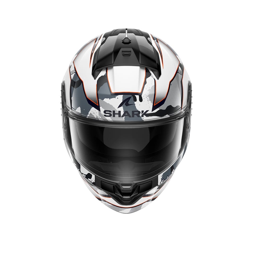 SHARK RIDILL 2 MATRIX Camo Moto Integrali Caschi Bianco Argento Rosso